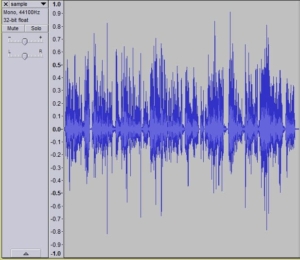 Sound levels in Audacity