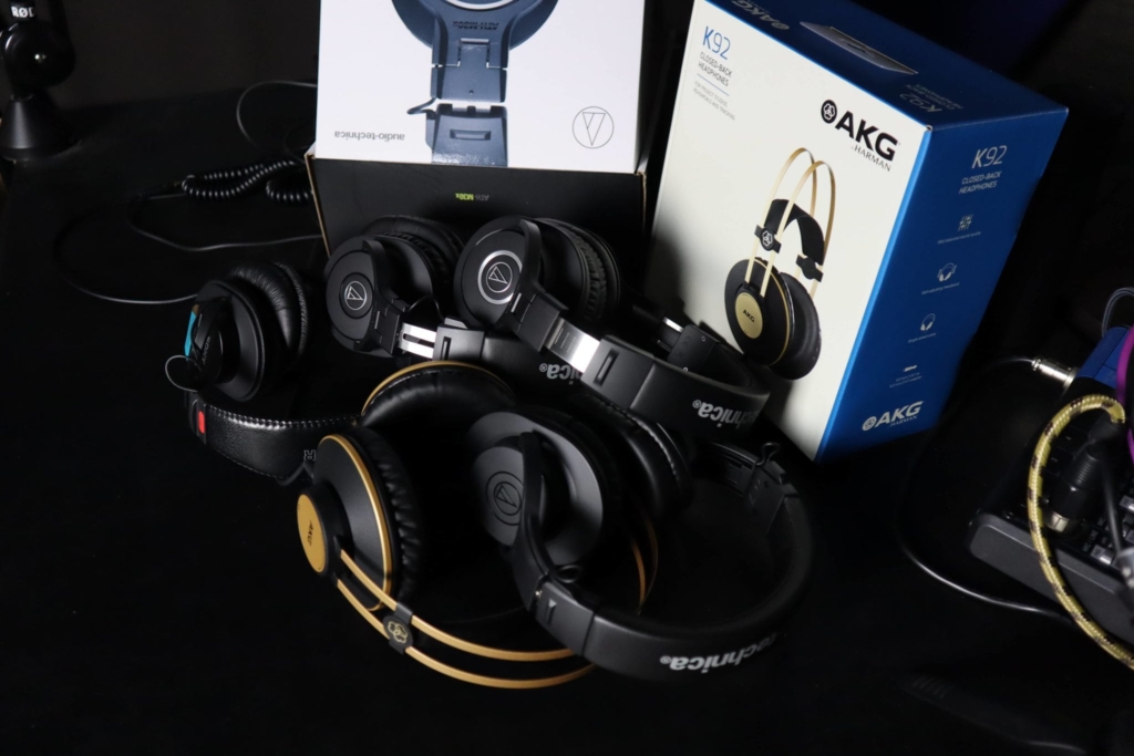 the AKGK92 studio headphones