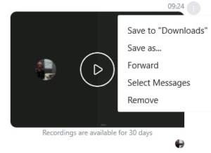 saving skype call recording