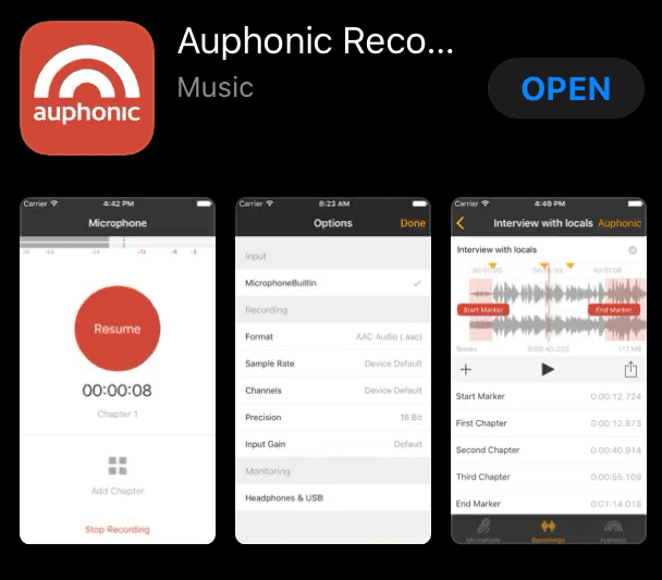 Auphonic Recorder app